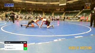 125 lbs 3rd Place - Adam Carey, Indee Mat Club vs Joe Whitford, Sanderson Wrestling Academy