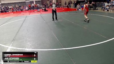 84 lbs Quarterfinals (8 Team) - Gabriel Zimmerman, Pierz vs Jase McNamara, Z-M (Zumbrota-Mazeppa)