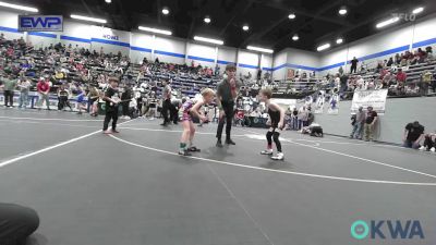 46 lbs Quarterfinal - Luke Baysinger, Blanchard Wrestling Club vs Rhiller Ellison, El Reno Wrestling Club