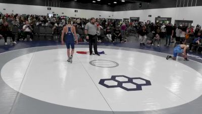 129 lbs Round 3 - Braxtyn Bauer, Fort Hammers vs Nolan Baker, PA Alliance