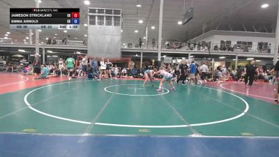 150 lbs Rr Rnd 3 - Jameson Strickland, Kraken - Girls vs Emma Arnold, Kraken Red - Girls