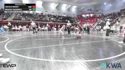 52-55 lbs Rr Rnd 5 - Lincoln Wright, Broken Arrow Wrestling Club vs Bradley Shadwick, Berryhill Wrestling Club