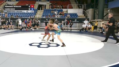 106 lbs Cons. Rd Of 16 - Fernando Morales, Texas vs Caden Bock, Wisconsin