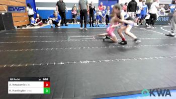 58 lbs Rr Rnd 4 - Adelaide Newcomb, Noble Takedown Club vs Holley Harrington, Choctaw Ironman