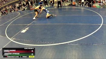 105 lbs Cons. Round 2 - David Madriz, Roosevelt vs Jerriden Atwood, CARBON