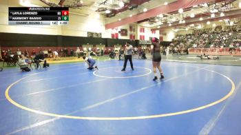 155 lbs Champ. Round 1 - Harmony Raggio, Silver Valley vs Layla Lorenzo, Mater Dei