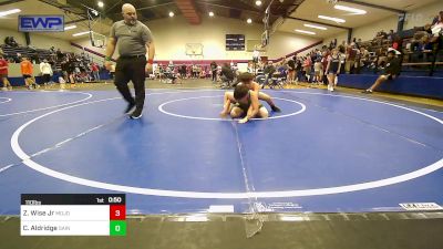 110 lbs Consi Of 4 - Zachery Wise Jr, Mojo Grappling Academy vs Cannon Aldridge, Saints Wrestling Club