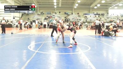 138 lbs Round Of 32 - Sophia Hoeme, KS vs Gema Serio, MD
