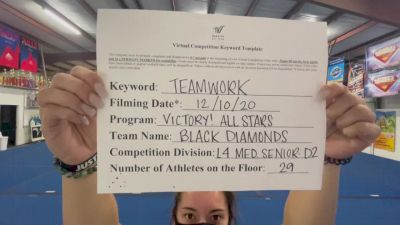 Victory! All Stars - Black Diamonds [Level 4 L4 Senior - Medium] Varsity All Star Virtual Competition Series: Event VII