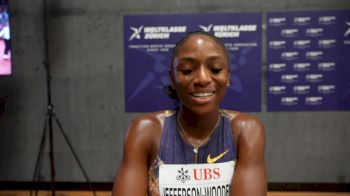 Melissa Jefferson-Wooden After Narrow Runner-Up Finish in 100m