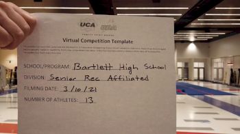 Bartlett High School [Traditional Open Rec Affiliated 14U] 2021 UCA & UDA March Virtual Challenge