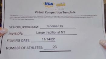 Tahoma High School [Large Varsity Non Tumble] 2022 UCA West Virtual Regional