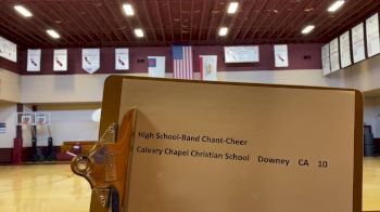 Calvary Chapel Christian School [High School &ndash; Band Chant &ndash; Cheer] 2020 USA Virtual Regional