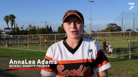 AnnaLea Adams, Beverly Bandits Premier vs Texas Sudden Impact 2021 PGF 16U Recap
