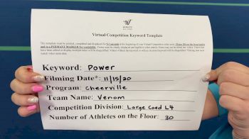 CheerVille Athletics MJ - Venom [L4 Senior Coed] Varsity All Star Virtual Competition Series: Event V
