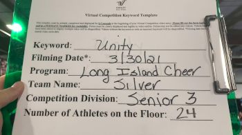 Long Island Cheer - Silver [L3 Senior - Medium] 2021 Mid Atlantic Virtual Championship