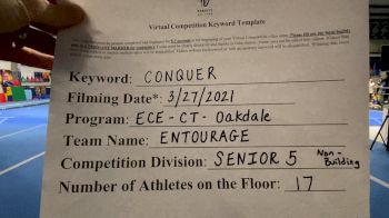 East Celebrity Elite - CT - Entourage [L5 Senior - Non-Building] 2021 Varsity All Star Winter Virtual Competition Series: Event V