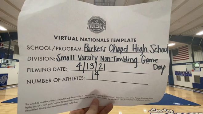 Parkers Chapel High School [Virtual Small Varsity Non Tumbling Game Day Finals] 2021 UCA National High School Cheerleading Championship