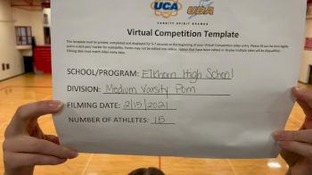 Elkhorn High School [Medium Varsity - Pom] 2021 UDA Spirit of the Midwest Virtual Challenge