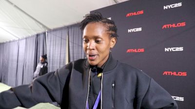 Faith Kipyegon after winning Tiffany Crown at Athlos