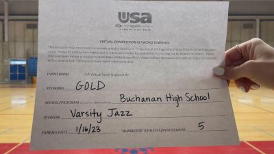 Buchanan High School [Varsity - Jazz] 2023 USA Virtual Spirit Regional II