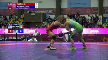 53 kg Bronze Medal Match - Dominique Parrish, USA vs Karla Acosta, MEX