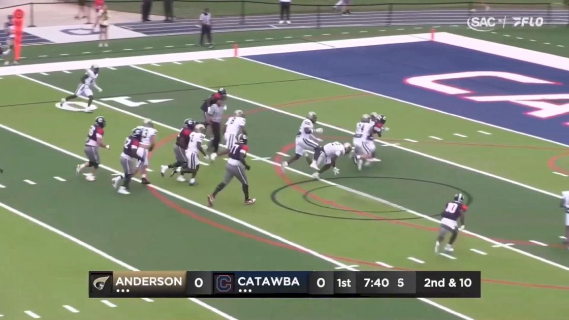 Catawba Football's LJ Turner Highlights vs Anderson Football