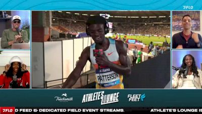 Jacory Patterson Joins The Athlete's Lounge At Brussels Diamond League 2025