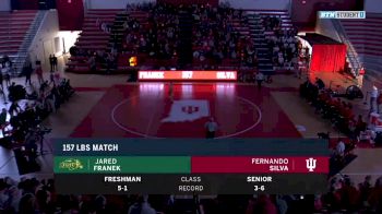 157lbs Match: Jared Franek, North Dakota State vs Fernie Silva, Indiana