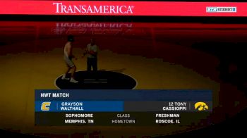 285: Tony Cassioppi (Iowa) vs Grayson Walthall (Chattanooga)