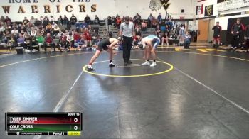 138 lbs Quarterfinal - Cole Cross, Rockford vs Tyler Zimmer, Nashua-Plainfield