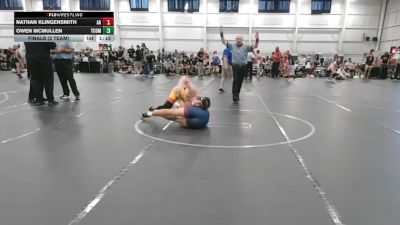 144 lbs Finals (2 Team) - Nathan Klingensmith, All American vs Owen McMullen, The Compound