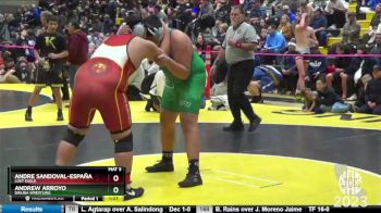 235 lbs Semifinal - Andrew Arroyo, Dinuba Wrestling vs Andre Sandoval-España, Lost Eagle