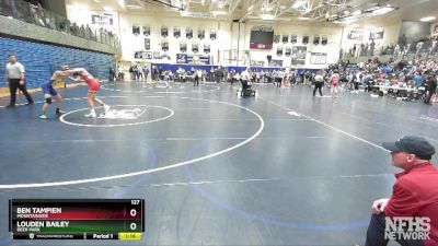 127 lbs Cons. Round 1 - Ben Tampien, Mountainside vs Louden Bailey, Deer Park