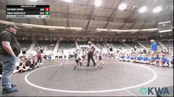 46 lbs Rr Rnd 1 - Arlo Shattuck, Harrah Little League Wrestling vs Zayden Lewis, Team Nomad