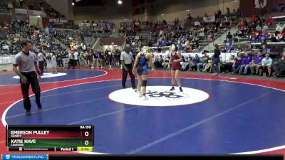 5A 135 lbs Semifinal - Katie Nave, Lakeside vs Emerson Pulley, Searcy