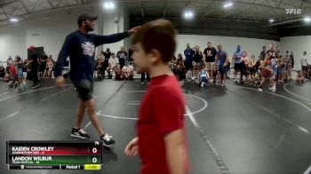 76 lbs Round 7 (8 Team) - Kaiden Crowley, Journeymen Red vs Landon Wilbur, Team Gotcha