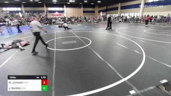 106 lbs Round Of 16 - Marc Jumanan, Topanga Wrestling/Beat The Streets LA vs Jack Burdick, Carbon