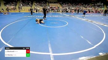 55 lbs Quarterfinal - Jackson Blackwell, Pryor Tigers vs Blake Manley, R.A.W.