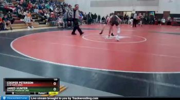 120 lbs Cons. Round 4 - Cooper Peterson, Blue Earth Area vs Jared Hunter, Windom-Mountain Lake