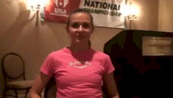 Magdalena Lewy-Boulet pre-race USA 20k Road Champs