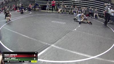 85 lbs Round 4 (6 Team) - Noah Orosco, Kansas Cobra vs Wyatt West, South Dakota Thunder