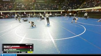86 lbs Champ. Round 2 - Elias Umscheid, Ironhawk Wrestling Academy vs Beckett Loughren, Indee Mat Club