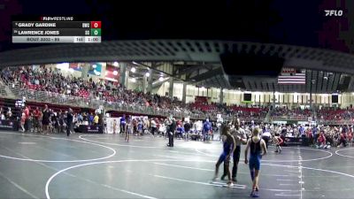 85 lbs Champ. Round 1 - Grady Gardine, Bertrand Wrestling Club vs Lawrence Jones, Sherman Challengers