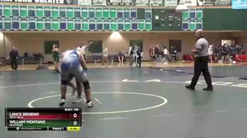 285 lbs 3rd Place Match - William Montano, Oceanside vs Lance Briseno, West Hills