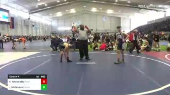 116 lbs Consi Of 4 - Nicolas Hernandez, Roughriders vs Leo Matesevac, Montrose Elite