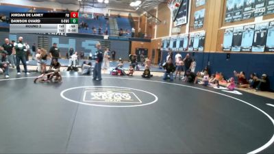 45-46 lbs Round 2 - Dawson Ovard, RWC - Roy Wrestling Club vs Jordan De Laney, Peak Wrestling