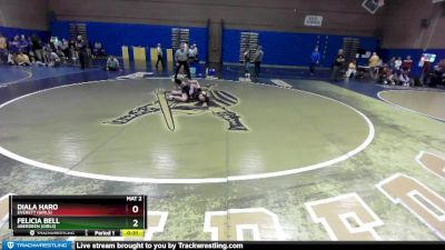 125lbs Cons. Round 10 - Felicia Bell, Aberdeen (Girls) vs Diala Haro, Everett (Girls)