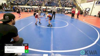 58 lbs Semifinal - Easton Woodward, Battlefield Wrestling Club vs Judson Gann, Barnsdall Youth Wrestling