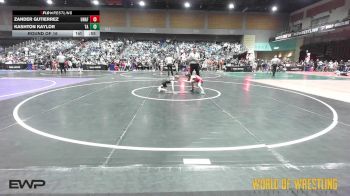 46 lbs Round Of 16 - Zander Gutierrez, Unaffiliated vs Kashton Kaylor, Team Aggression